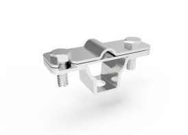 BASE CLIP DE ACERO INOXIDABLE V2A PARA CONDUCTOR REDONDO 8 mm