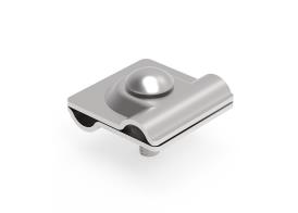 HERRAJE ACERO INOX. PARA MONTAJE EN PARED DE CONDUCTOR REDONDO